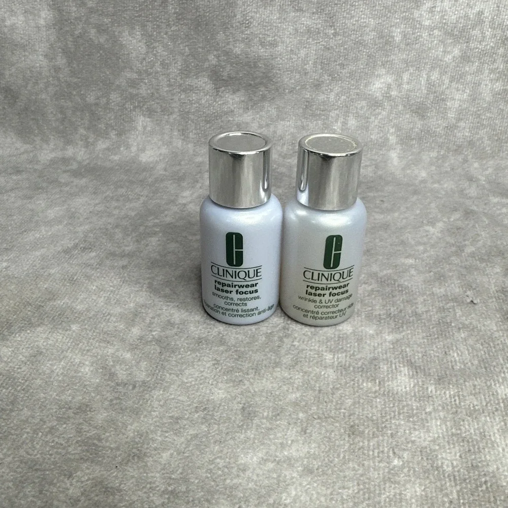 2 Clinique Repairwear Laser Focus Smooth,Restores, Corrects Serum‎ 0.5 oz Ea